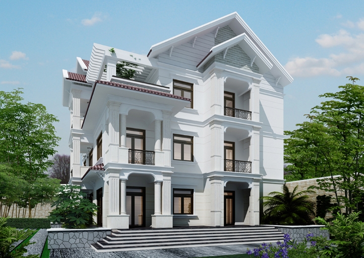 Mẫu Biệt Thự 3 Tầng Đẹp