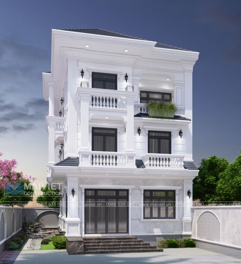Mẫu biệt thự vườn 3 tầng