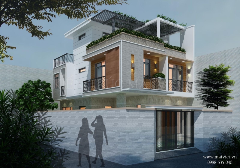 Biệt thự vườn hiện đại 3 tầng