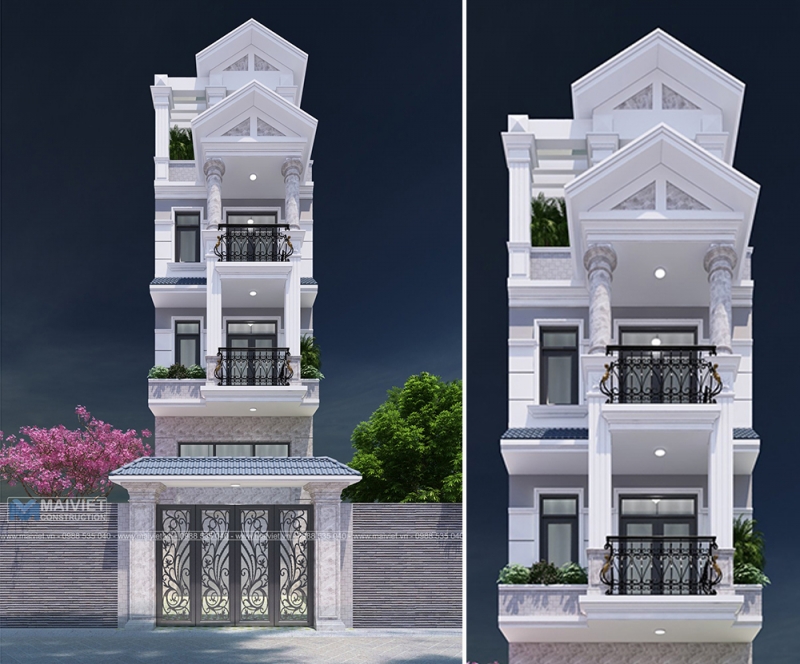 Mẫu nhà phố đẹp 2023