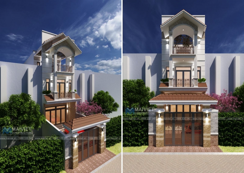 Mẫu nhà phố  5x20m đẹp