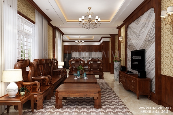 Thiết kế nội thất biệt thự 2 tầng