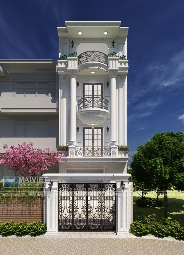 Mẫu nhà phố phong cách Châu Âu