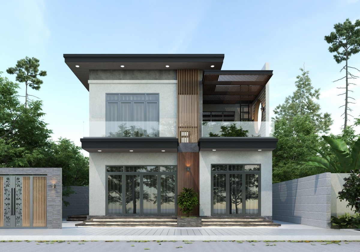 Mẫu thiết kế biệt thự 2 tầng hiện đại