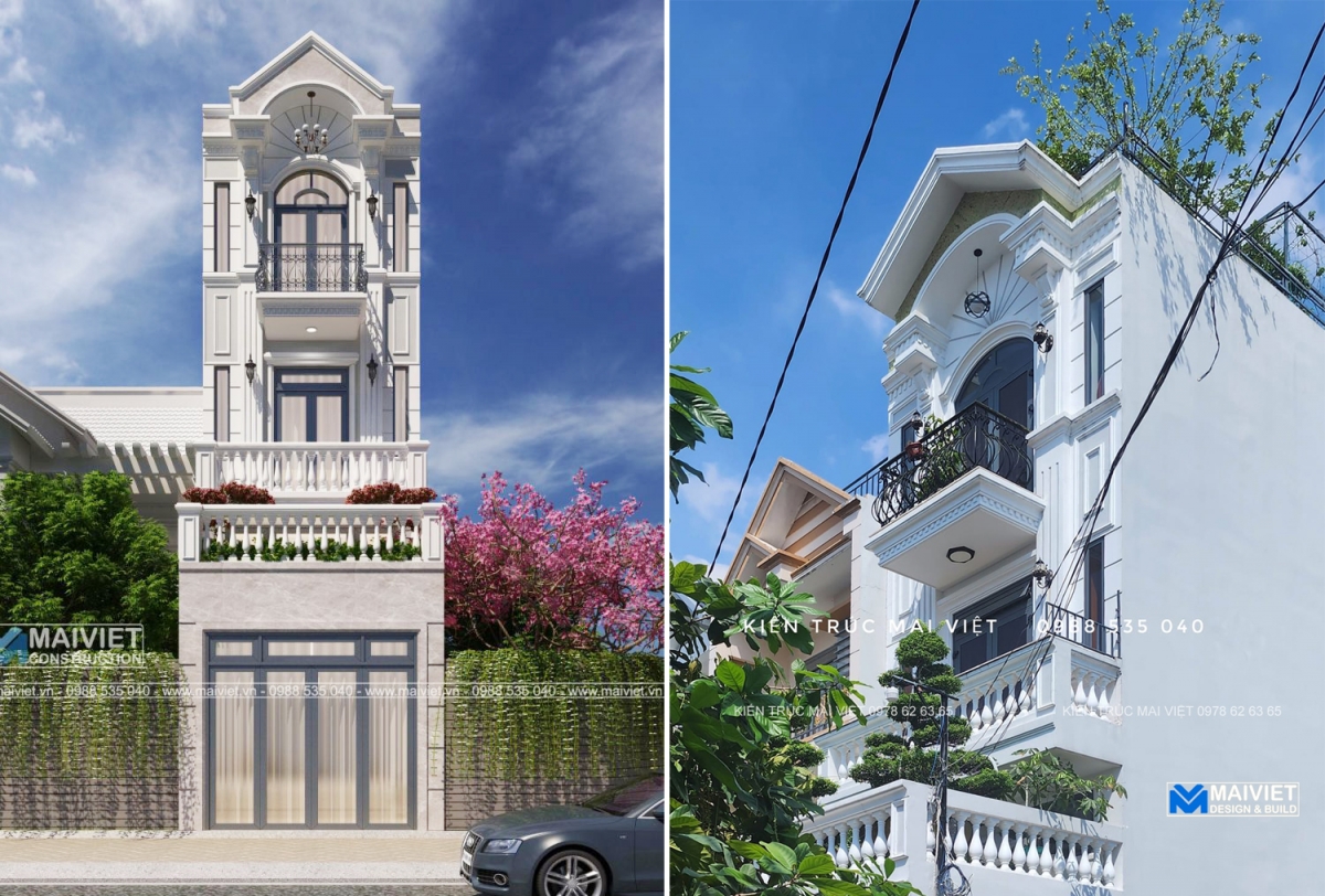 Thi công nhà phố cổ điển