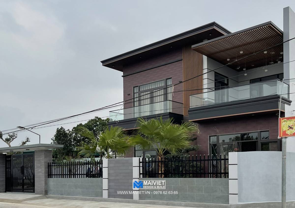 Thi công xây dựng biệt thự hiện đại 2 tầng