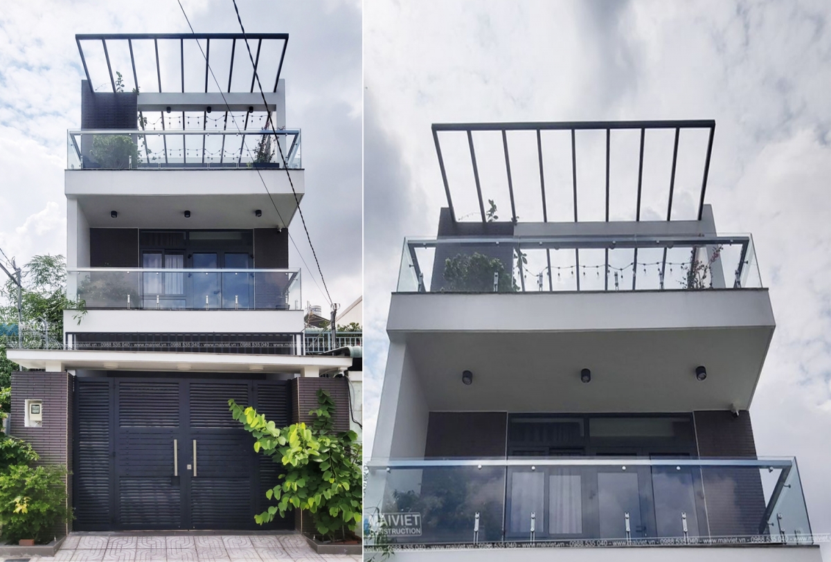 Thi công xây dựng nhà phố 3 tầng tại Hóc Môn - Tp.HCM