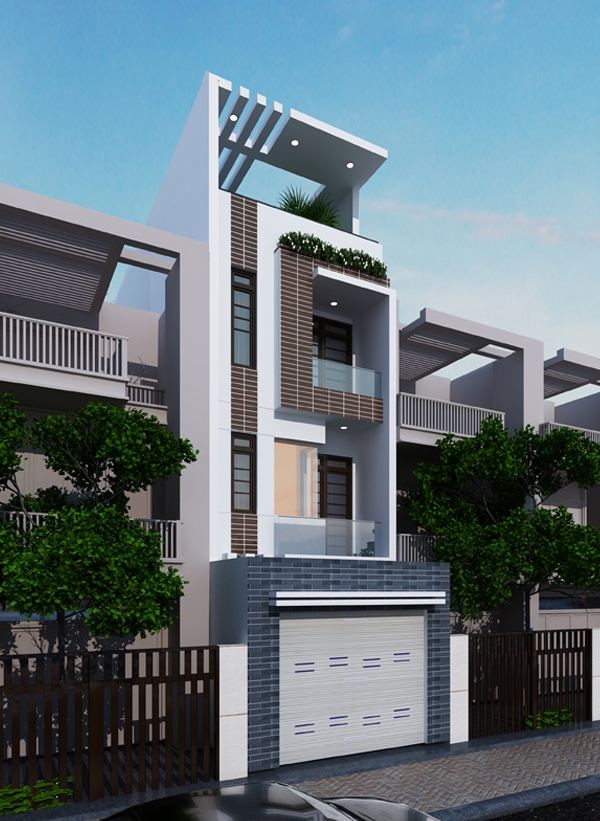 Thiết kế nhà phố mặt tiền 4m tại quận Tân Phú