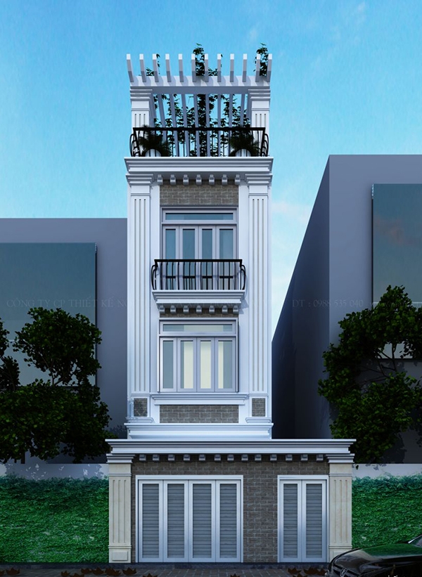 Thiết kế nội thất nhà phố hiện đại.