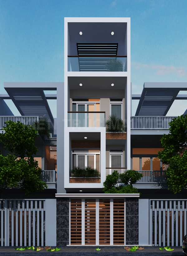 Thiết kế và thi công nhà phố mặt tiền 4m