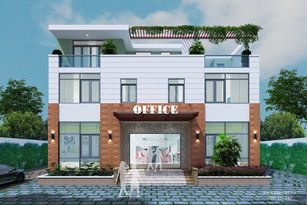 Thiết kế văn phòng kết hợp với nhà ở