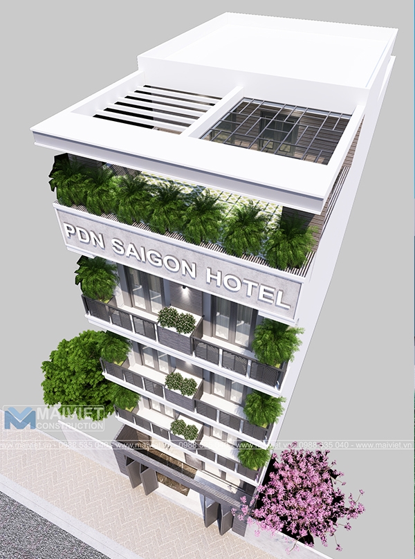 Thiết kế và thi công khách sạn tại Hóc Môn - Sài Gòn