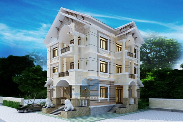 Thiết kế Biệt thự cổ điển tại Bình Phước