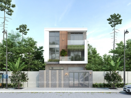 Thiết kế biệt thự phố hiện đại tại Huế