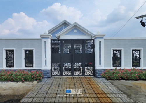 Thiết kế thi công nhà 1 tầng mái thái tại Tây Ninh