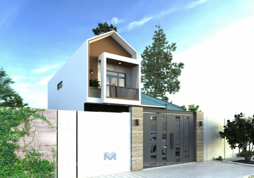 Mẫu nhà phố 2 tầng 3 phòng ngủ 4.8x18m - đang thi công