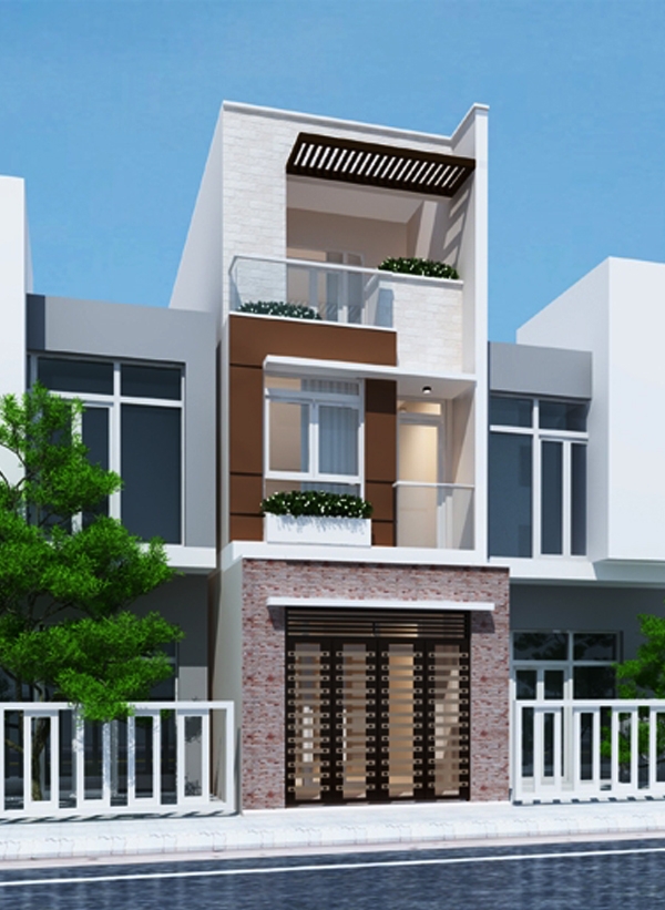 Mẫu nhà phố 4x16m