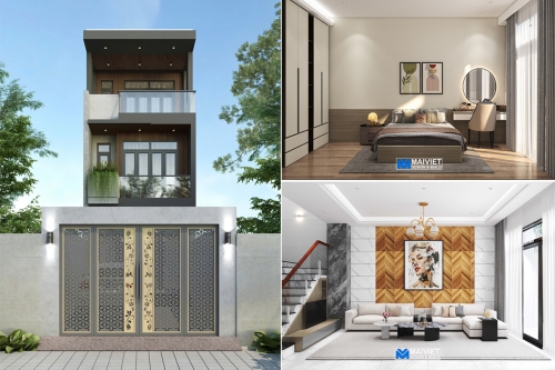 Mẫu nhà phố hiện đại 3 tầng mặt tiền 4m