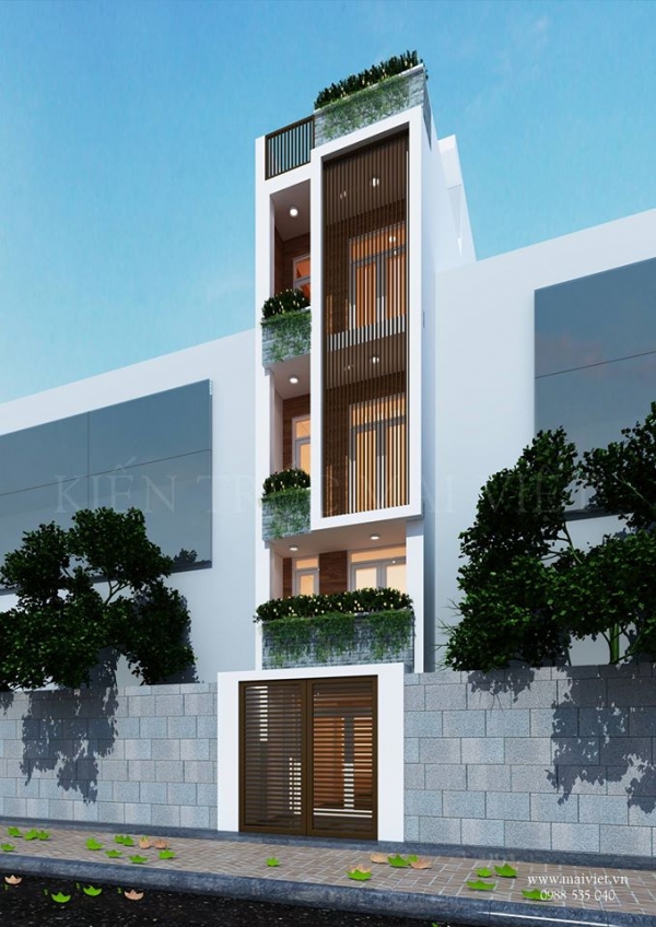 Mẫu nhà phố 4 tầng mặt tiền 3.5m