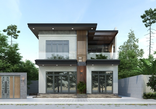 Mẫu thiết kế biệt thự 2 tầng hiện đại