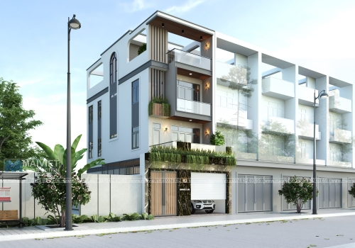 Mẫu thiết kế nhà phố 4 tầng mặt tiền 5m