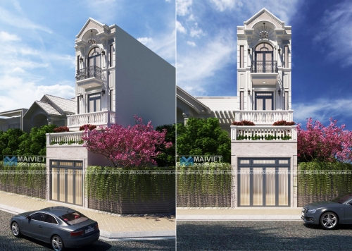Thiết kế và thi công nhà phố 1 lửng 2 lầu