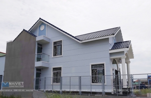 Thiết kế thi công nhà cấp 4 mái thái có gác lửng tại Bình Chánh - Tp.HCM