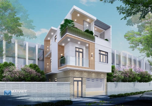 Mẫu thiết kế nhà phố ở kết hợp kinh doanh