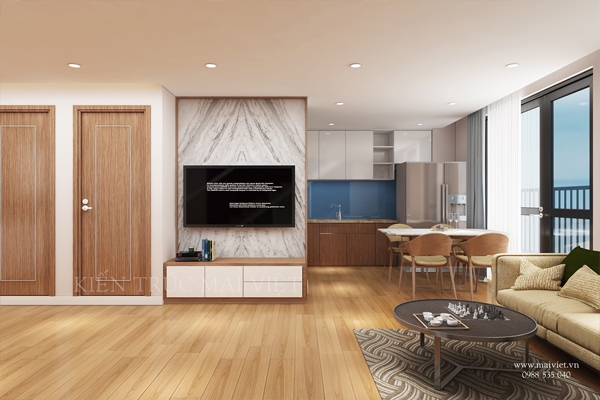 Mẫu thiết kế nội thất căn hộ chung cư Sun Tower