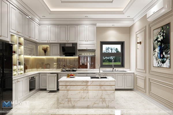 Mẫu thiết kế nội thất nhà phố phong cách cổ điển