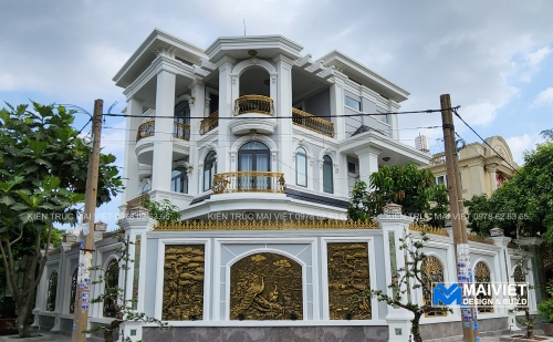 Thi công biệt thự góc hai mặt tiền