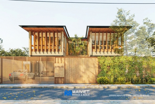 Thi công xây dựng biệt thự hiện đại - Song An Villa