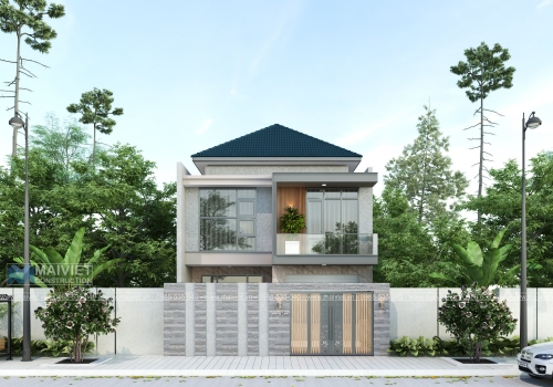 Thiết kế biệt thự 02 tầng 8x15.