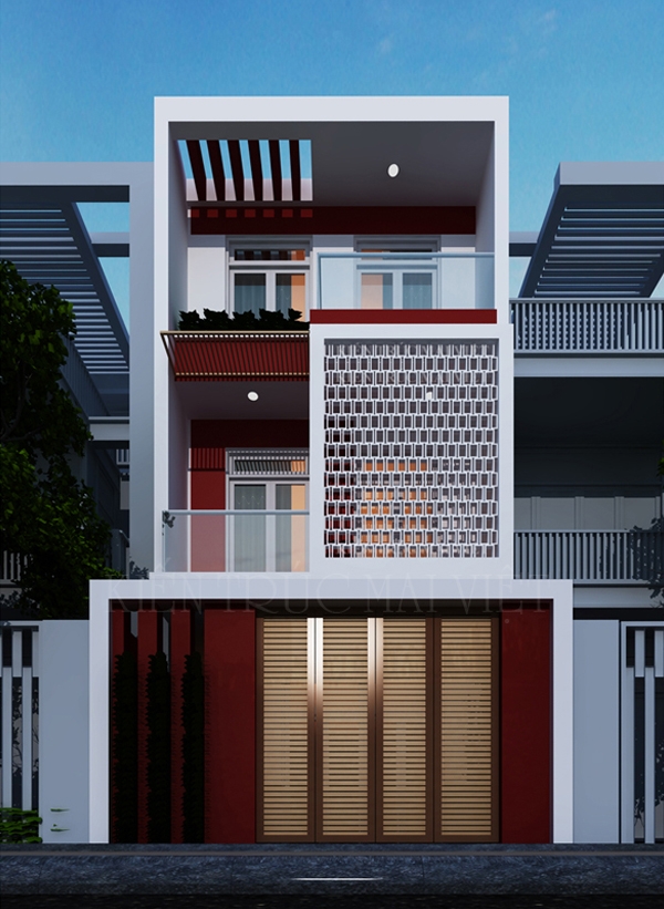 Thiết kế và thi công nhà phố 5m x 20m 3 tầng.